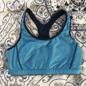REVERSIBLE CHAMPIONS WOMENS BLUE SPORTS BRA